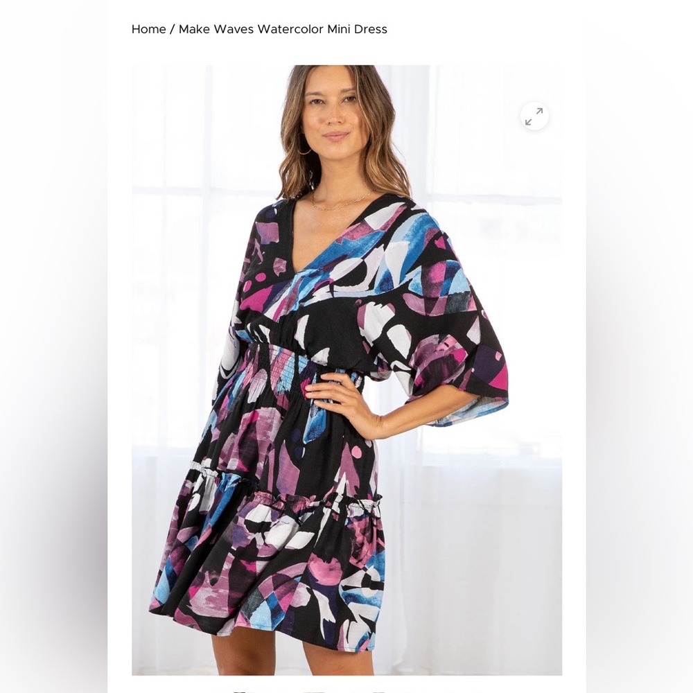 Love Stitch print dress small